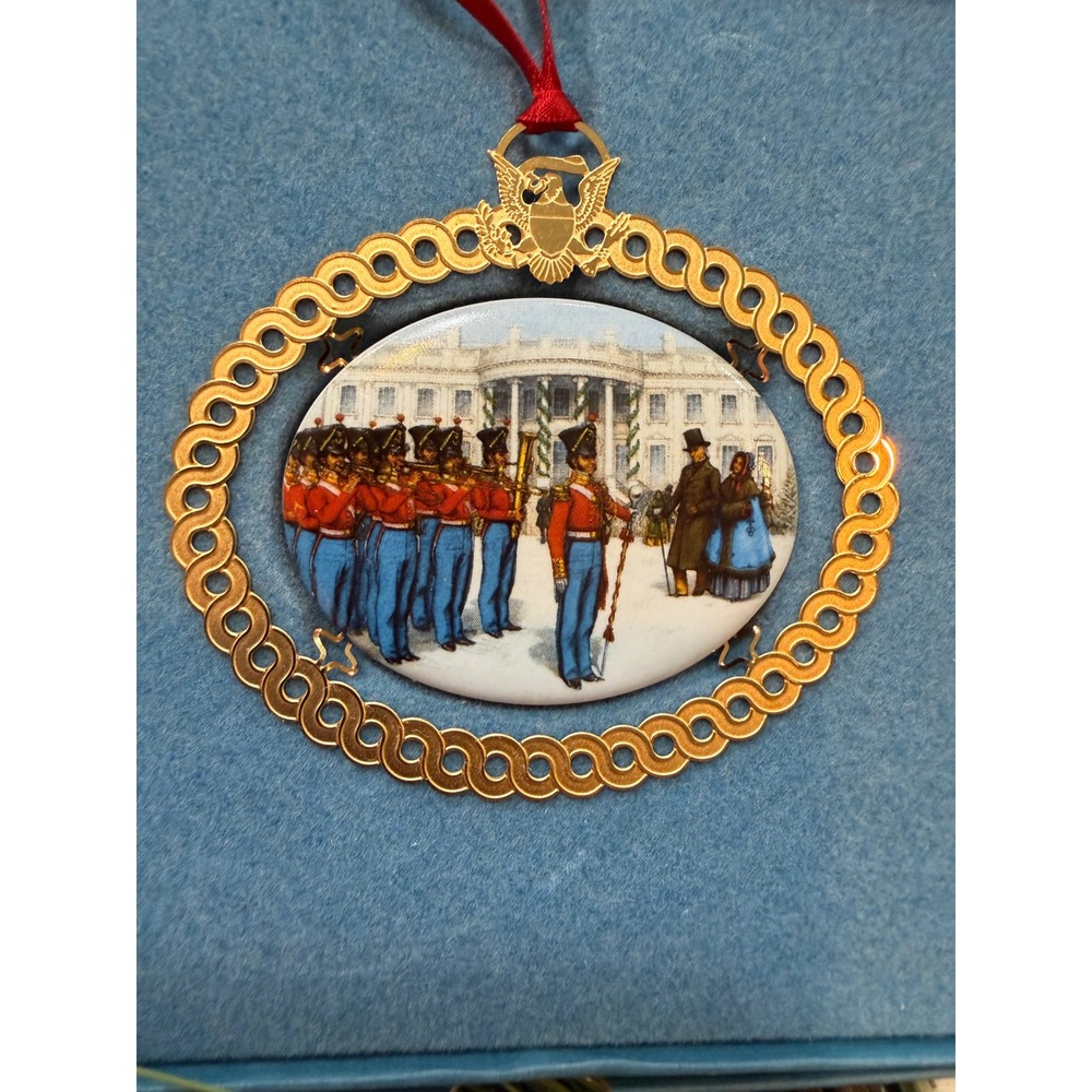 1994 White House Historical Association Christmas Ornament James K Polk Boxed